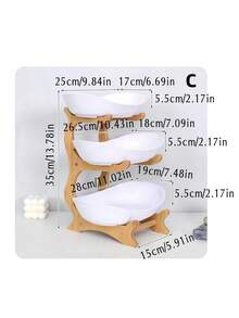 Multi-Layer Bamboo Fruit & Snack Tray, Creative Fruit Basket Holder For Home Christmas Gift - Multicolor - View 13