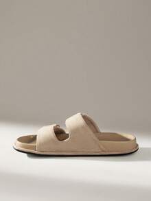 Solecia Women's Vintage Fashion Apricot Casual Resort Beach Shoes Versatile Outer Wear Slippers - Apricot - View 6