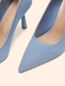 CUCCOO BASICS Sepatu Wanita Ujung Lancip, Sepatu Hak Tinggi Serbaguna untuk Perjalanan Sehari-hari - biru langit - View 5