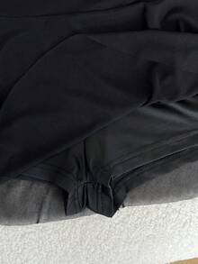 Resyla Damen einfarbiges Trägertop und Shorts Set, modisch für den Sommer - Schwarz - Übersicht 3