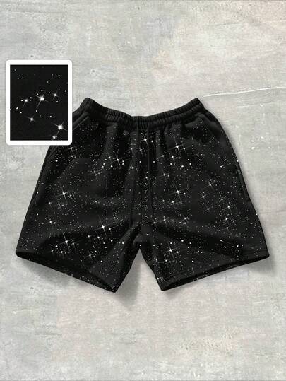 ROMWE MEN Street Life Men's Fashionable Shiny Shorts For Summer