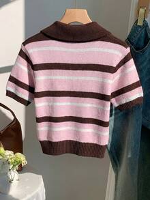 Comfortcana Ombre Colorful Turtleneck Knit Sweater - Multicolor - View 2