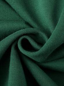 ROMWE MEN Grunge Punk Men's T-Shirt With Street American Design Splatter Paint Horse Effect T-Shirt - Green - View 7