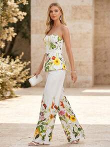 Amorya Bộ đồ nữ mới thanh lịch kiểu vintage in hoa gồm áo quây và quần ống rộng, phù hợp cho kỳ nghỉ và nhiều dịp khác nhau. Trang phục tốt nghiệp kiểu Tây Ban Nha cho mẹ và bé. Bộ đồ hai mảnh mùa hè cho nữ. Bộ đồ đi nghỉ mát mùa hè cho nữ. Bộ đồ hai mảnh mùa hè cho nữ. Bộ đồ quần vàng thường ngày cho nữ. Bộ đồ hai mảnh in hoa cho nữ. Áo quây và quần in hoa. Quần ống rộng in hoa. Bộ đồ Zanzea cho nữ. Bộ đồ mùa hè cho nữ. Trang phục hai mảnh mùa hè cho nữ. Bộ đồ mùa hè cho nữ. Quần ống rộng in hoa cho nữ. Bộ quần in hoa. - Nhiều màu - Xem 3