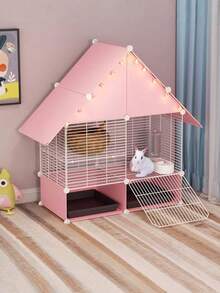 Lồng thỏ, Biệt thự thỏ trong nhà, Nhà thỏ, Lồng động vật nhỏ có khay - Nhiều màu - Xem 4