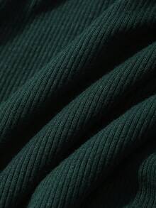 DAZY Áo tank top nữ cổ tròn không tay kiểu dáng thường ngày - màu xanh lá - Xem 8