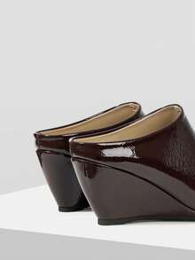 Mnmlis Kvinnors klackade sandaler - Chokladbrun - Visa 4