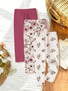 Souflis Souflis [Random 4pcs Sent]Spring/Summer Series, Dopamine Cream Spring/Summer Color Palette, Bohemian Style Floral, Daisy, Plant, Bow Pattern, - Multicolor - View 2