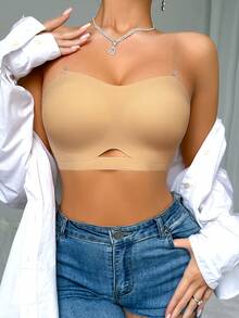 3pcs/Set Women Seamless Wireless Bras, Backless Lace Sheer Bralette, Comfortable Daily Wear - Multicolor - View 6