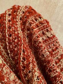 Soleia 女士度假针织渐变纹理吊带迷你连体裤，性感派对约会海滩度假夏季装扮，适合度假约会、下午茶、婚礼季、海滩邮轮度假、城市自驾游度假、波西米亚风度假、音乐节等场合。 - 彩色 - 查看 8