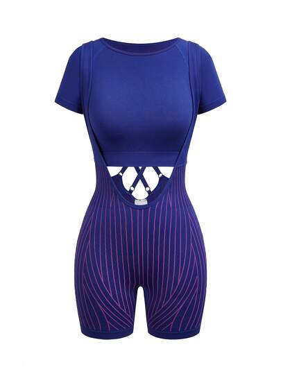 Innovista Women's Round Neck Short Sleeve Fitted Breathable Cycling Jersey