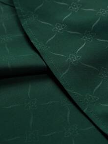 Manfinity Mode 男士黑色纽扣长袖修身商务正装衬衫，男士长袖衬衫。男士绿色正装衬衫，男士奢华衬衫，男士婚礼衬衫，商务休闲男士衬衫，翡翠绿色男士衬衫。送给男朋友或丈夫的绝佳礼物，秋季 - 墨綠色 - 查看 4