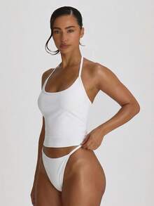 Musera Resort Quần bikini dây mảnh, thích hợp cho kỳ nghỉ hè, du lịch, đồ bơi cơ bản cho khu nghỉ dưỡng. - trắng - Xem 2