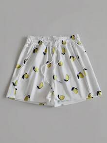 Resyla 女士背心、无袖马甲、宽松短裤、修身弹力衫、柠檬刺绣、柠檬印花 - 夏季畅销款 - 彩色 - 查看 5