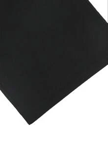 Manfinity Hypemode Plus Size Men's Black Loose Wide-Leg Pants, Versatile And Fashionable - Black - View 6