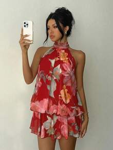 Aloruh Zanea Dress For Woman Zante Holiday Outfit - Red - View 4