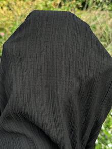 SHEIN 孕妇纯色侧打结休闲连体裤 - 黑色 - 查看 5