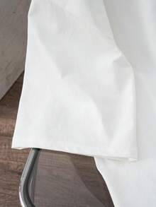 Manfinity Joysei 时尚休闲年轻风英伦伦敦字母及国旗印花修身短袖T恤，约会聚会必备，情侣装、家庭装、送男友礼物皆宜 - 白色 - 查看 4