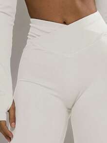 Musera Sport Chaqueta con cremallera corta solo para actividades de pádel, ropa deportiva de invierno para gimnasio y entrenamiento - Blanco - Ver 6