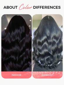 SMART&MATCH 4Pcs Double Drawn Body Wave Clip In Hair Extensions With 3 Pieces Clip In Hair Extensions Wavy Curly Thick Hair Natural Black Virgin Human Hair Extensions - Natural Black - View 5