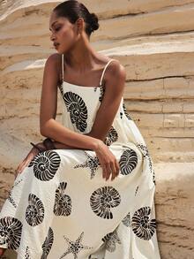 Maija 2025 Frühling/Sommer Neue Lässige Modische Bequeme Lange Kleid, Geeignet für Täglichen Lässig, Romantischen Stadtresort, Geeignet für Ausflüge, Versammlungen, Hochzeiten, Gäste, Vintage Stil, Musikfestivals, Abschlussballsaison - Verschiedenfarbig - Übersicht 6