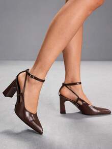 CUCCOO SZL Women's Elegant Pointed Toe Pumps, Suitable For Commuting And Formal Occasions - Burgundy - View 7