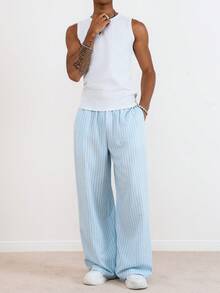 TOKVUE Men's Casual Striped Print Pocket Pants - Multicolor - View 5