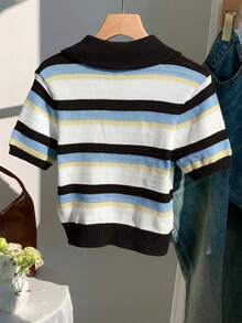 Comfortcana Jersey de cuello alto tejido con degradado de colores - Multicolor - Ver 2