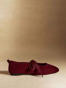 Rosivie Giày bệt nữ - Đỏ đậm - Xem 4