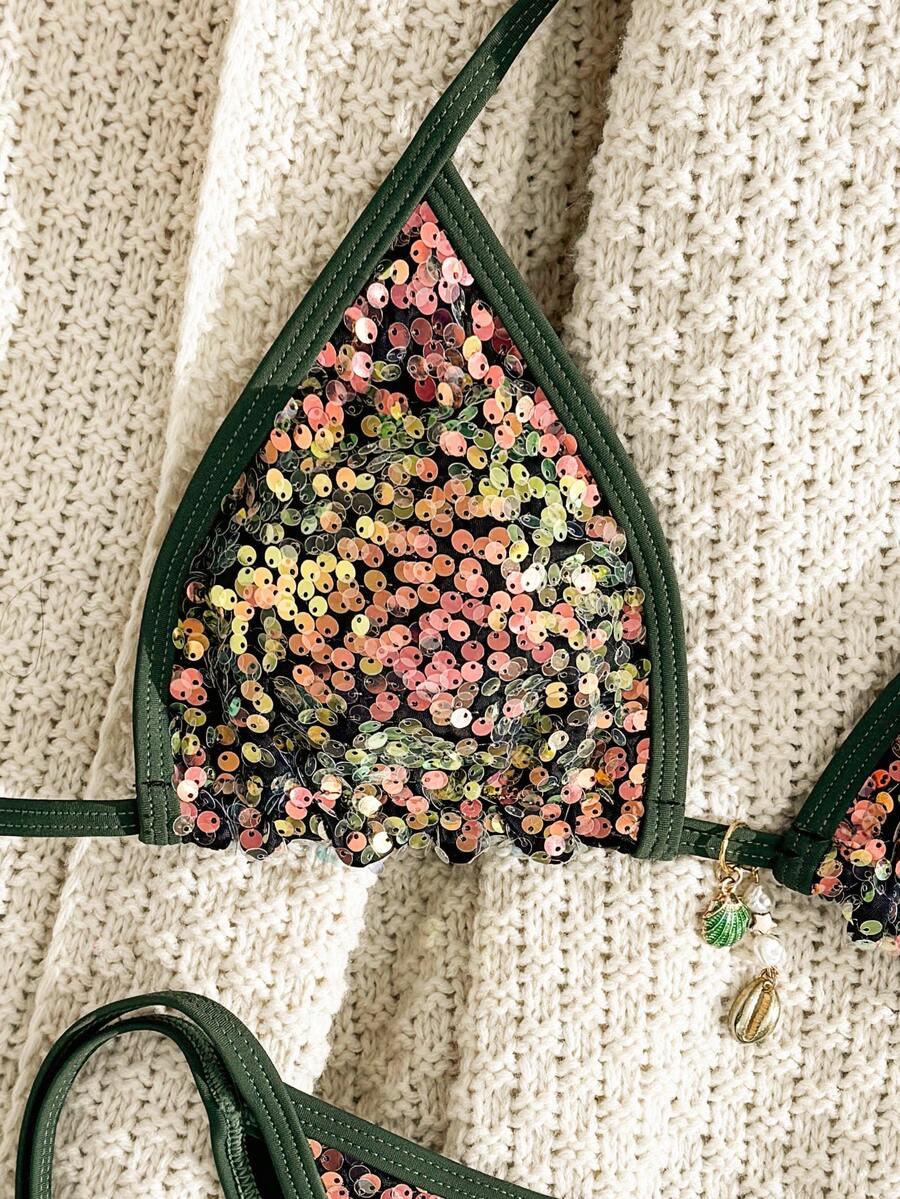 Swim Vcay 2026新款春夏女士两件套泳衣，优雅休闲沙滩度假泳装 - 彩色 - 查看 1