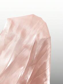 Selianne Women's Dusty Pink Summer Elegant Wedding Ninang Dress,Square Neck Tie Front Ruffle Hem Puff Sleeve Waist Fit Flare Elegant Fashion Retro High-End - Coral Pink - View 9