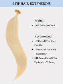 Tóc nối I-Tip bằng tóc thật 50g, 50 sợi, 1g/sợi, nối tóc bằng phương pháp ép lạnh Microlink dành cho nữ, tóc giả keratin vô hình đã được dán sẵn, giúp tăng độ dày và chiều dài tức thì cho tóc mỏng, tạo sự hòa quyện hoàn hảo như ở salon - Món quà làm đẹp hoàn hảo cho Ngày của Mẹ và Kỳ nghỉ Xuân. - Nhiều màu - Xem 4