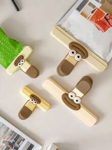 Cute Cartoon Closure Clips, Multi-Functional Sealers, Moisture-Proof Storage Clips, Suitable For Kitchens, Offices, And Schools – Plastic Bag Sealing Clips, Home Kitchen Storage Accessories. - one size fits all - View 4