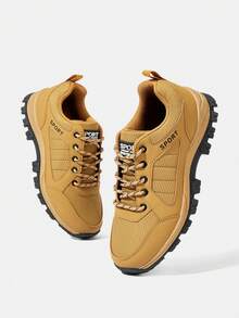OUTDOORSY Sepatu Bot Kasual Wanita untuk Aktivitas Luar Ruangan, Nyaman, Anti Selip, Modis, dan Serbaguna - Kuning - View 4