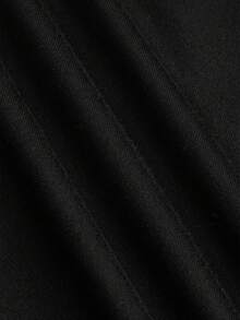 SHEIN EZwear 大码纯色吊带极简设计网眼拼接夏季百搭吊带衫 - 黑與白 - 查看 9