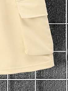Manfinity Homme Setelan Kasual Musim Panas Pria: Kaos Lengan Pendek dan Celana Pendek 2 Potong - MultiWarna - View 6