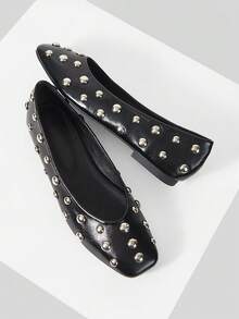 Mnmlis Giày bệt nữ - màu đen - Xem 5