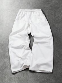 ROMWE MEN Street Life Quần nỉ rộng in họa tiết phong cách đường phố dành cho thiếu niên nam. - Nhiều màu - Xem 4