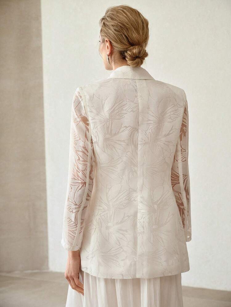WOMEN'S DOUBLE BREASTED ELEGANT OFFICE WEAR THIN BLAZER