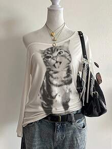 Lalippa Sisters Gift,Simple Fashion,T-Shirt,Leisure Street - Multicolor - View 1