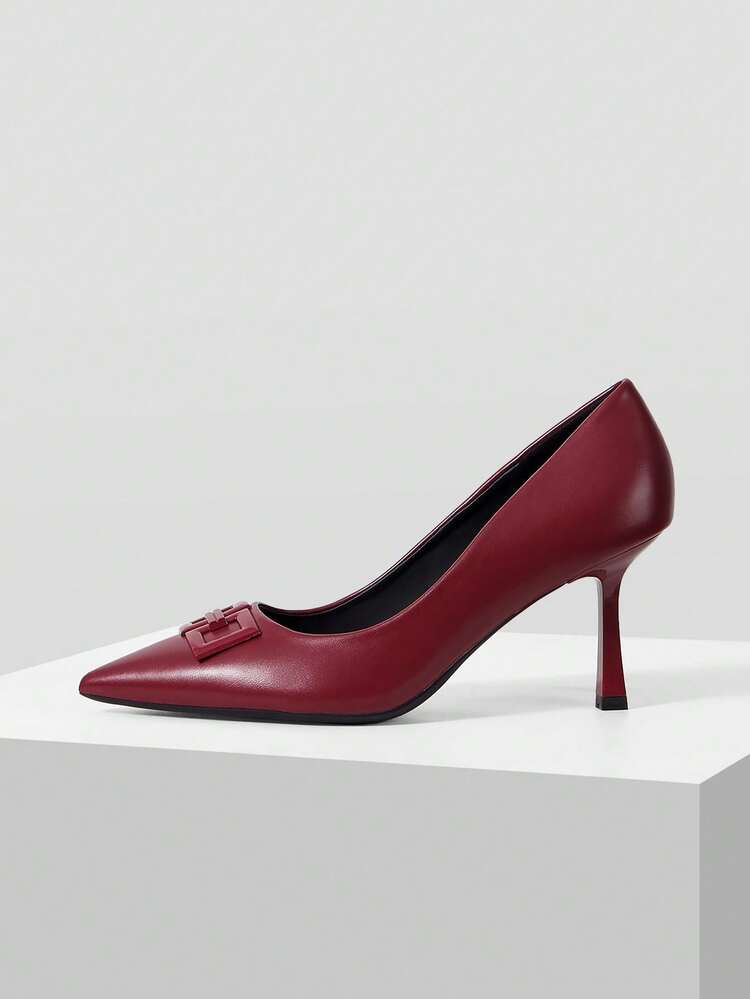 BUCKLE SIMPLE AND GENEROUS FASHION VERSATILE CASUAL WORKPLACE COMMUTER WOMEN'S HIGH HEELS SHOES