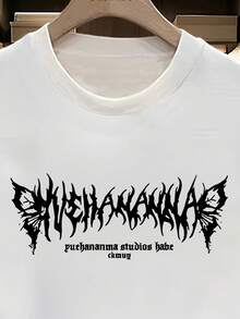 男士印花圆领短袖休闲T恤 - 彩色 - 查看 4