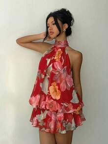Aloruh Zanea Dress For Woman Zante Holiday Outfit - Red - View 5