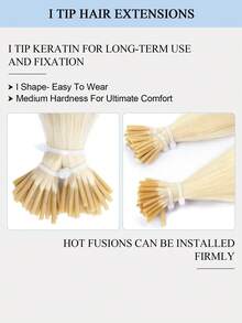 Tóc nối I-Tip bằng tóc thật 50g, 50 sợi, 1g/sợi, nối tóc bằng phương pháp ép lạnh Microlink dành cho nữ, tóc giả keratin vô hình đã được dán sẵn, giúp tăng độ dày và chiều dài tức thì cho tóc mỏng, tạo sự hòa quyện hoàn hảo như ở salon - Món quà làm đẹp hoàn hảo cho Ngày của Mẹ và Kỳ nghỉ Xuân. - Nhiều màu - Xem 7