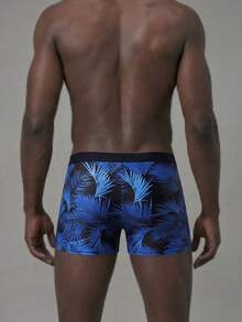 Manfinity KASUA Bañadores estampados de moda para hombres (ajuste slim, estilo playa de verano), Hawaiano - Celeste - Ver 4