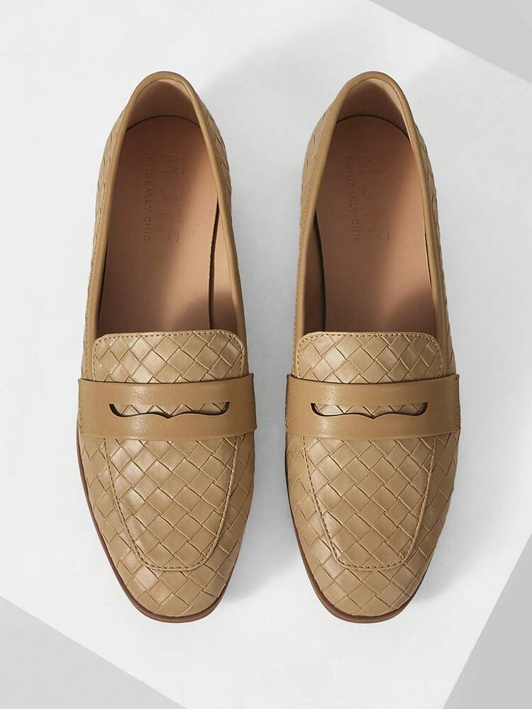 WOMEN'S SHOES APRICOT EMBOSSED DAILY COMMUTING FLAT SHOES