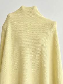 SHEIN Maternity Solid Color Mermaid Hem Fitted Camisole Dress - Yellow - View 6