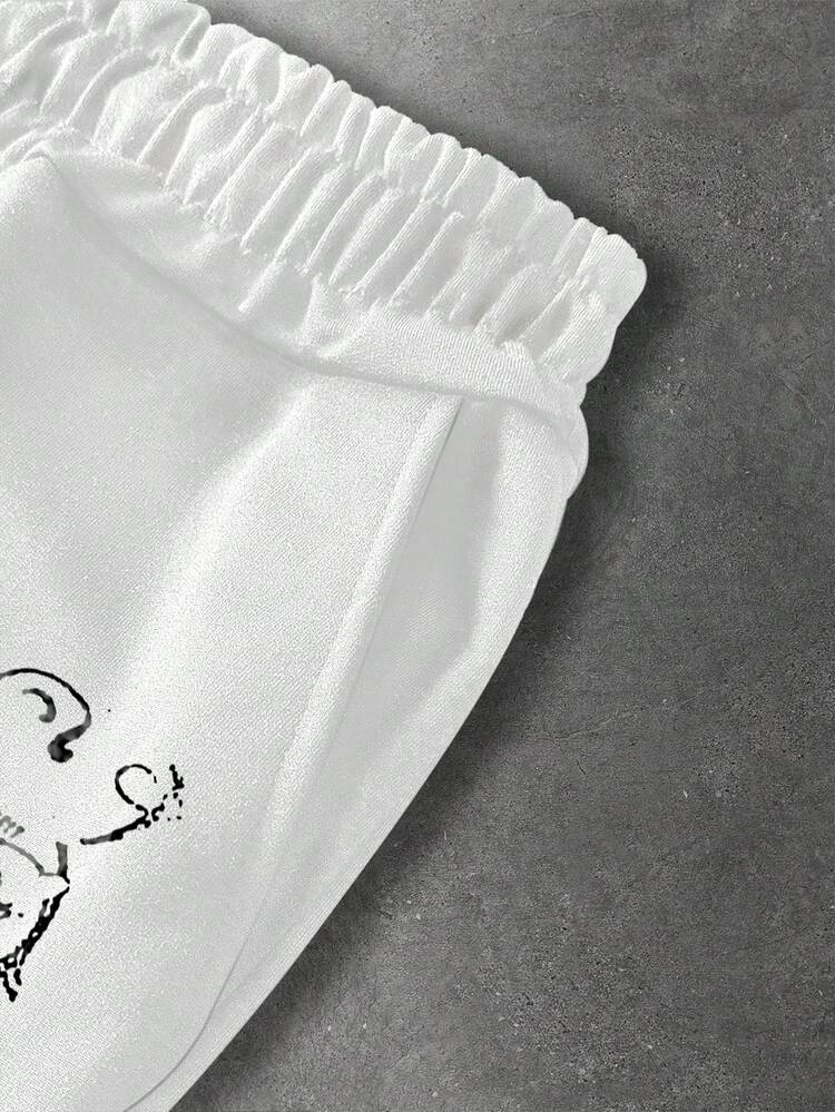 ROMWE MEN Street Life Quần nỉ rộng in họa tiết phong cách đường phố dành cho thiếu niên nam. - Nhiều màu - Xem 5