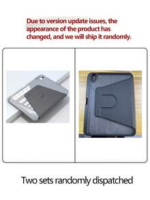 Acrylic Transparent Crystal Protective Case, Compatible With Sleep/Wake Function , Compatible With I And Tablet PCs, 360-Degree Rotating Protective Case, Compatible With (A16) 11 Inch 11th Generation 2025 - Black - View 11