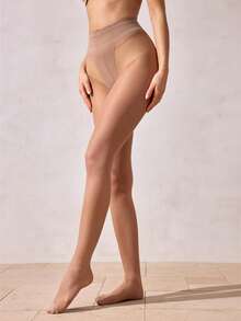 1pc Ladies 20D Sexy Simple Nylon Stockings - Apricot - View 7